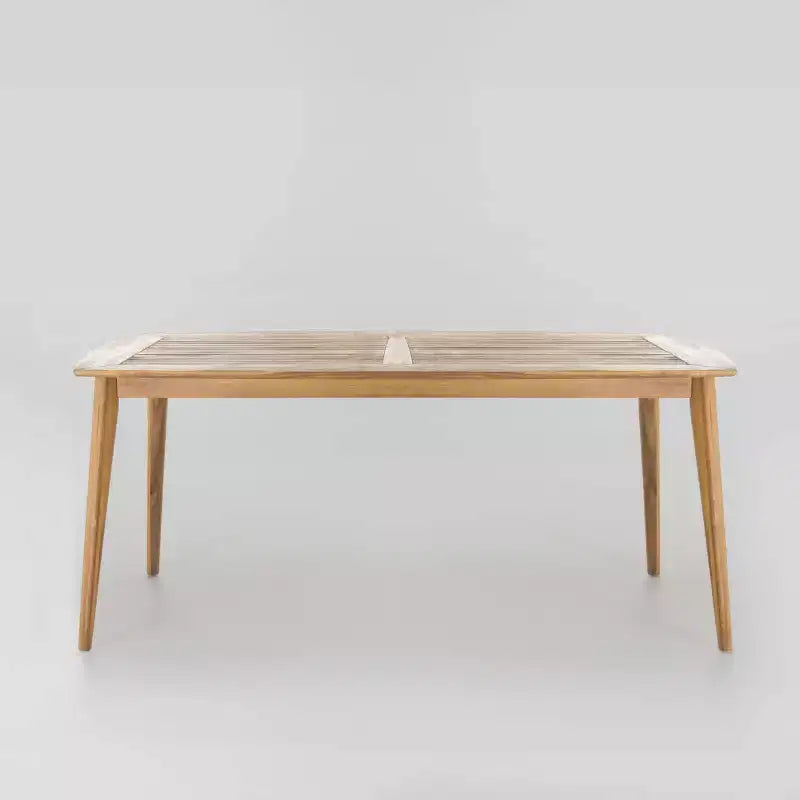 Set da pranzo Llando a 7 pezzi in legno di acacia - Teak/Blu - Christopher Knight Home: Resistente alle intemperie con cuscini in poliestere