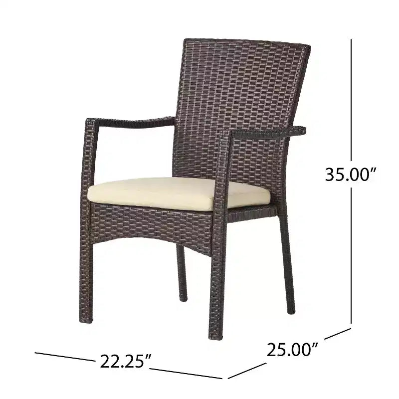 Davenport Set da pranzo espandibile 9 pezzi in legno e vimini: Struttura in acacia, Rattan PE - Christopher Knight Home