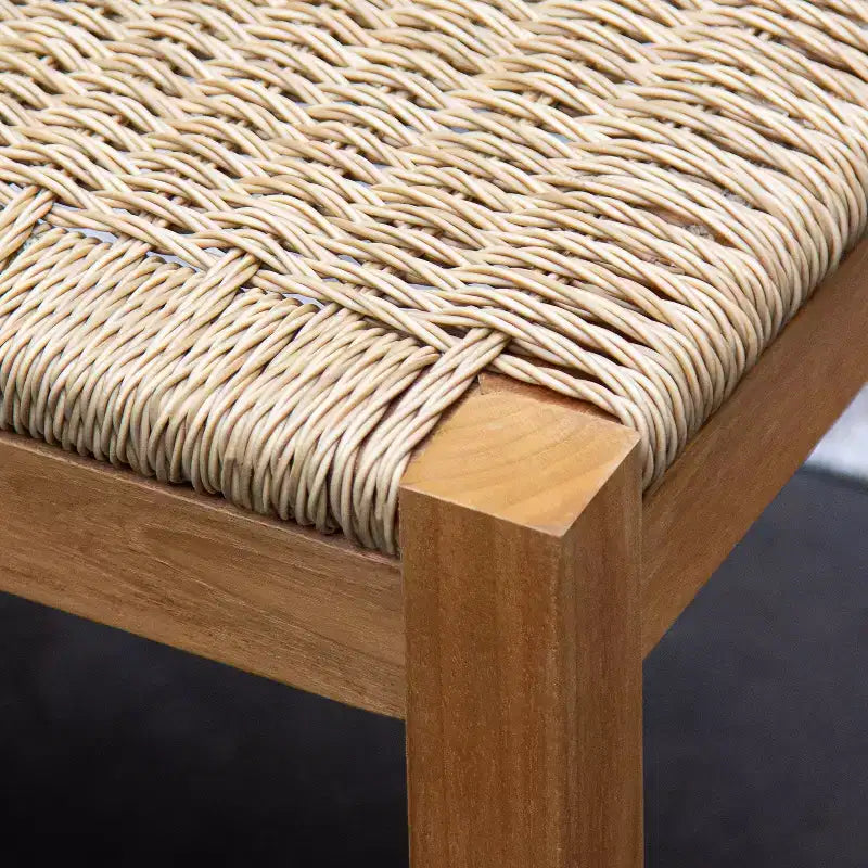 Sonoma Lane Azle Set da pranzo da esterno 6 pz in teak con vimini Honey Twist - Resistente alle intemperie