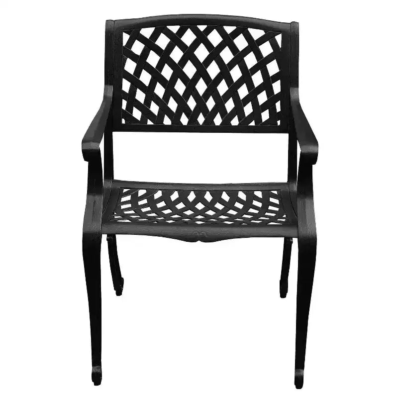Set da pranzo da esterno 9 pezzi: Telaio e sedie in alluminio resistenti ai raggi UV - Oakland Living