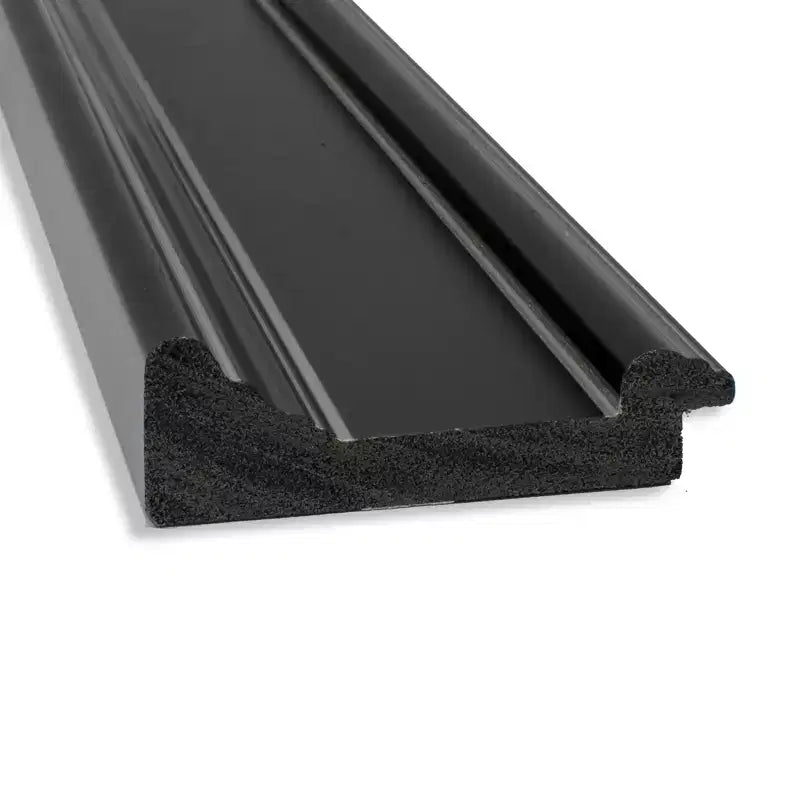 Specchio da parete per bagno nero Ridge 32" x 32" non bisellato - Amanti Art