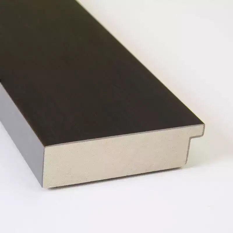 Specchio da parete in legno Portico Espresso da 24" x 30" non smussato - Amanti Art: specchio rettangolare moderno, include l'hardware di montaggio