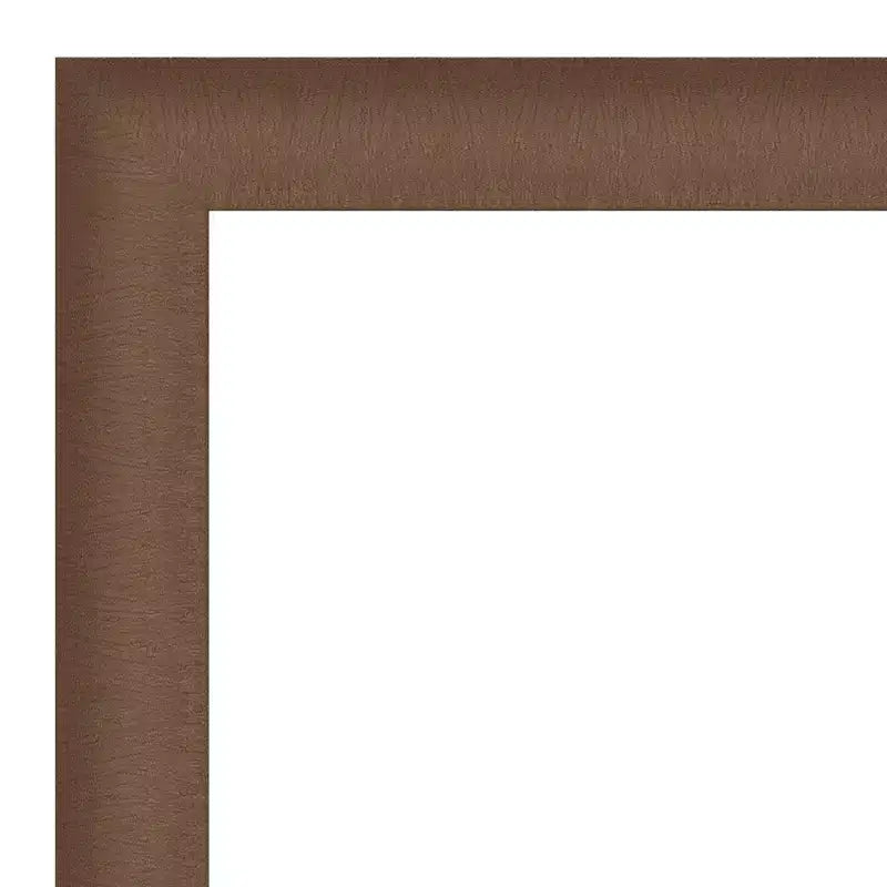 Specchio da parete per bagno elegante 33" x 27" bronzo spazzolato - Amanti Art: Cornice in polistirolo, Montaggio a parete
