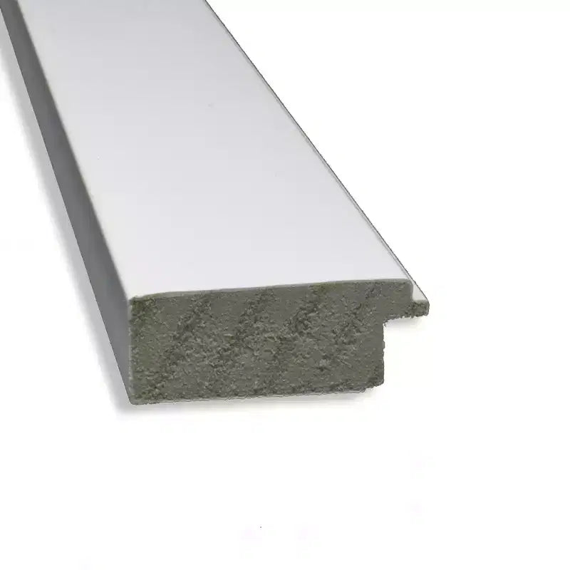 Specchio da parete stretto non smussato 39" x 27" bianco per armadietto - Amanti Art: Stile moderno, cornice in polistirene, hardware per il montaggio incluso