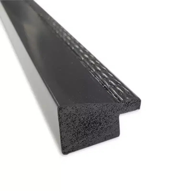 Specchio da Parete da Bagno Stretto Avon Senza Smussatura 76 x 61 cm Nero - Amanti Art: Include Ferramenta di Montaggio, Cornice in Polistirene