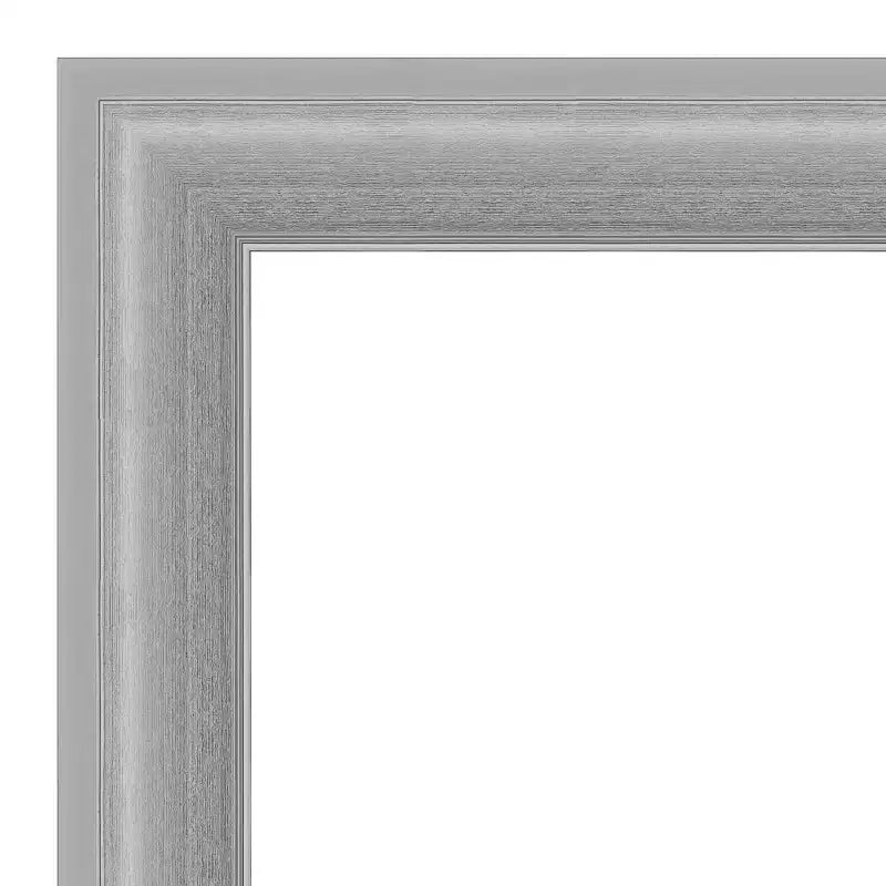 Specchio da parete in nichel lucido non smussato da 31" x 31": Amanti Art, con cornice quadrata, arredamento moderno