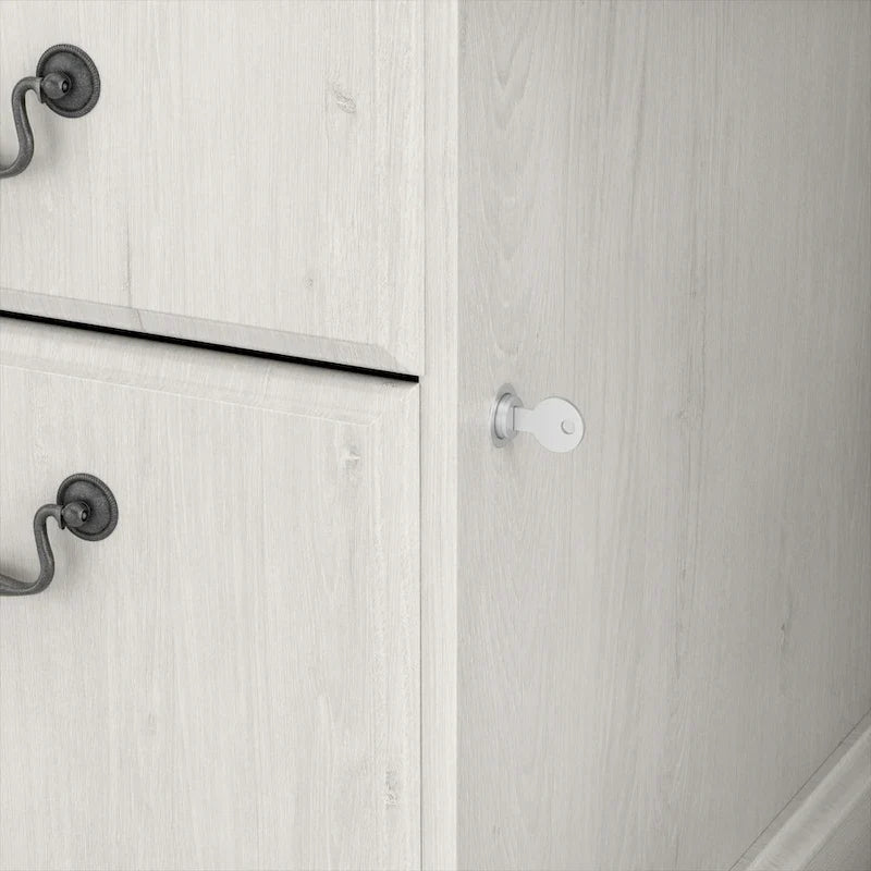 Scrivania Direzionale Bush Furniture Saratoga con Cassetti e Vani Contenitori