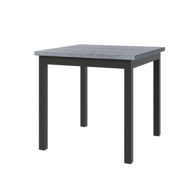 Set da pranzo da 5 pezzi ad altezza bancone, set tavolo da pranzo in legno con tavolo rettangolare e 4 sedie imbottite con schienale alto