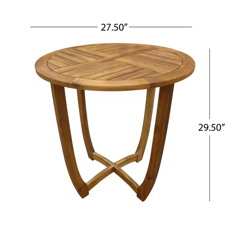 Christopher Knight Home Hermosa Set da Pranzo 3 Pezzi in Legno di Acacia, Teak