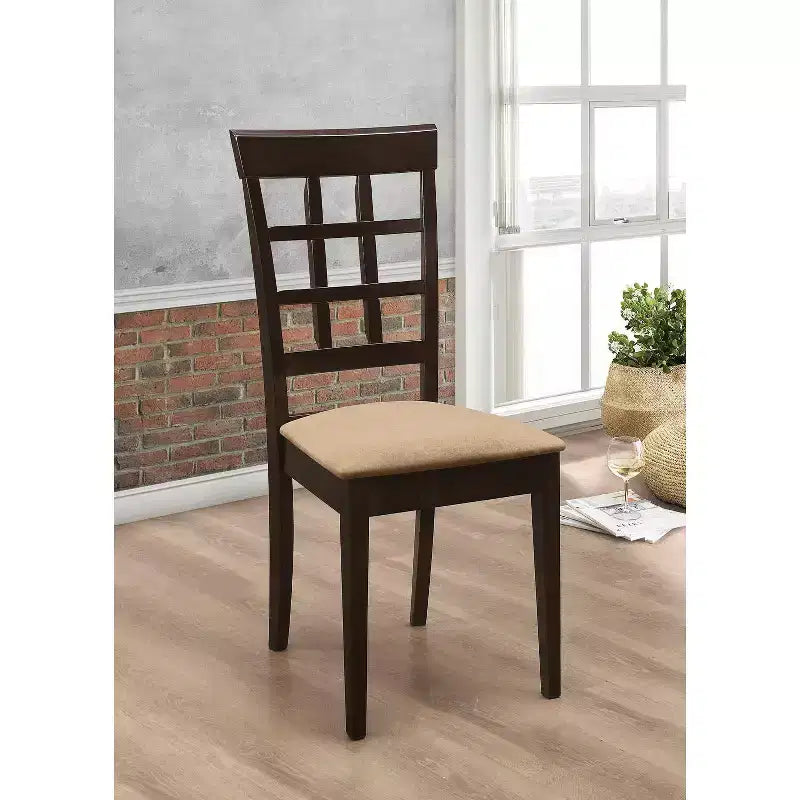 Set di 2 sedie imbottite Simple Relax nei colori Cappuccino e Tan