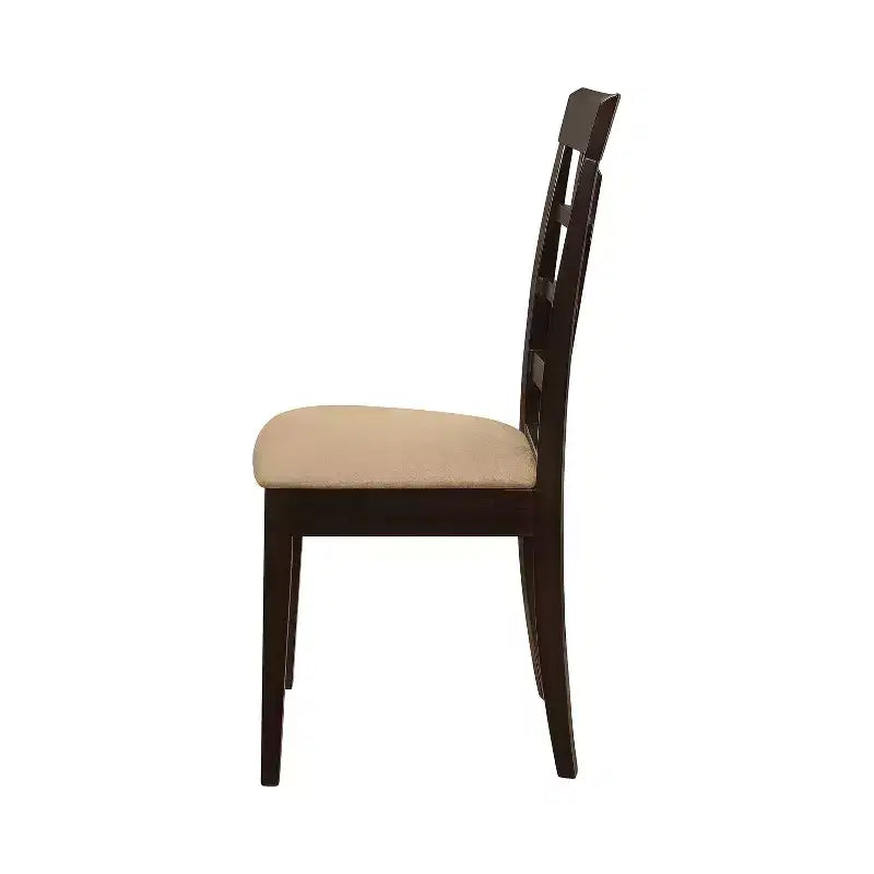 Set di 2 sedie imbottite Simple Relax nei colori Cappuccino e Tan