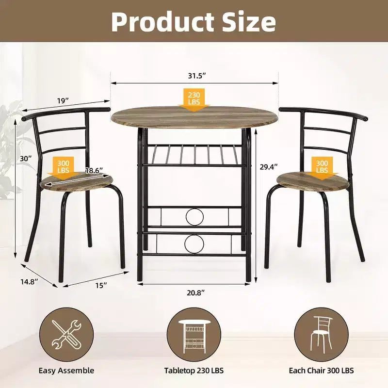 Set da pranzo EROMMY con elegante tavolo in finto marmo o venature del legno e sedie moderne