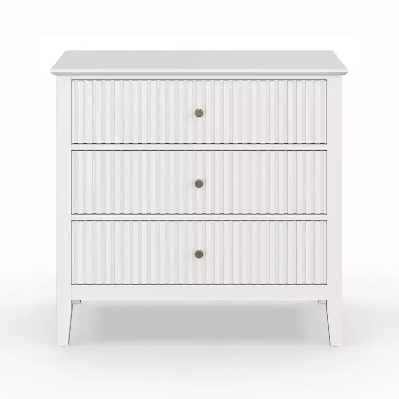 Cassettiera Heynemo Fluted a 3 o 5 cassetti, cassettiera alta a righe con guide silenziose per camera da letto, soggiorno, corridoio, ingresso