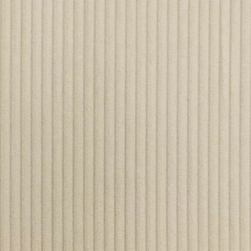 GDFStudio Rod Divano Moderno a 3 Posti in Velluto a Coste da 102 con Portabicchieri, Supporto per Cellulare, Vano Portaoggetti nel Bracciolo e Pouf