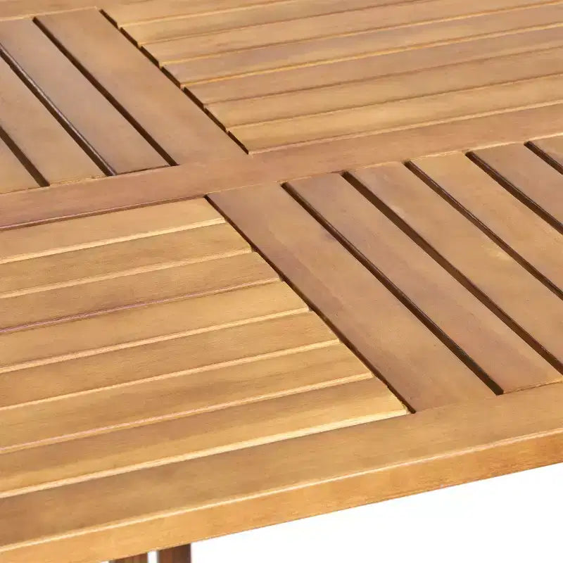 Christopher Knight Home Zain Outdoor Acacia Wood and Wicker 7 Piece Dining Set with Cushion