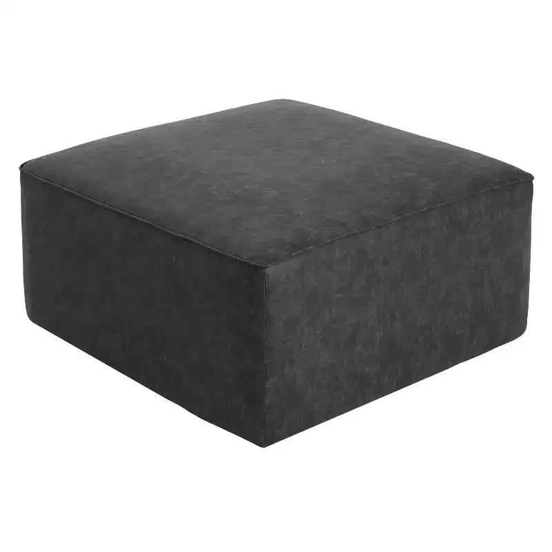 Pouf quadrato imbottito versatile moderno Christopher Knight Home Yzabella per interni