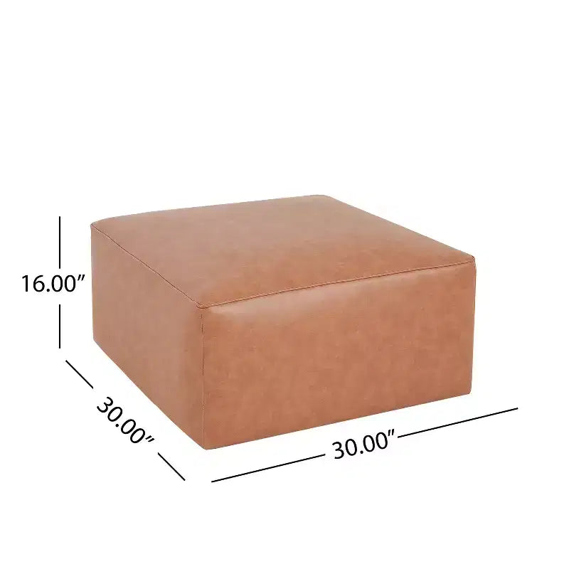 Pouf quadrato imbottito versatile moderno Christopher Knight Home Yzabella per interni