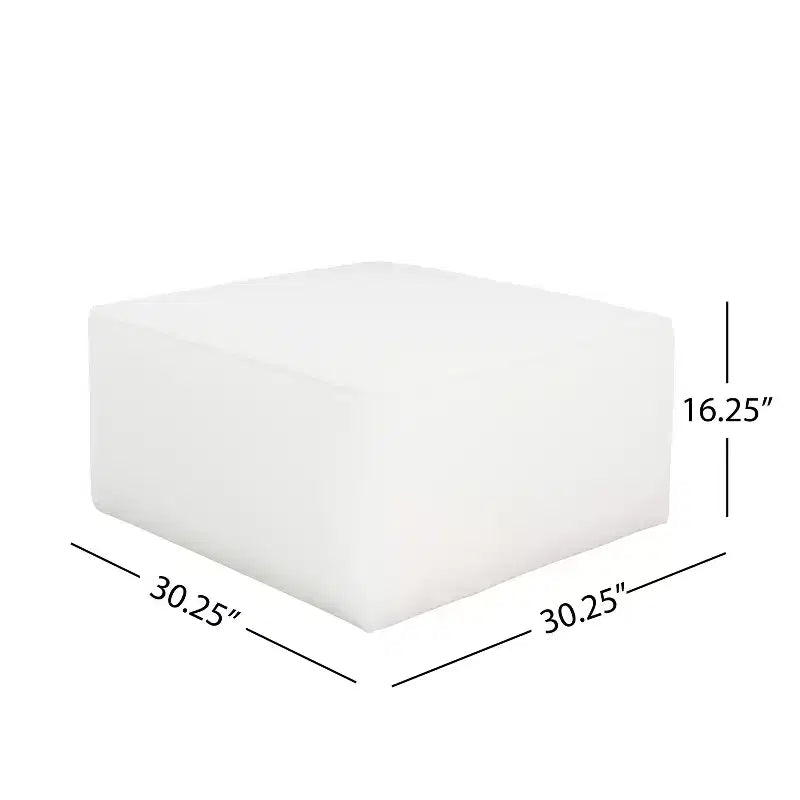 Pouf quadrato imbottito versatile moderno Christopher Knight Home Yzabella per interni