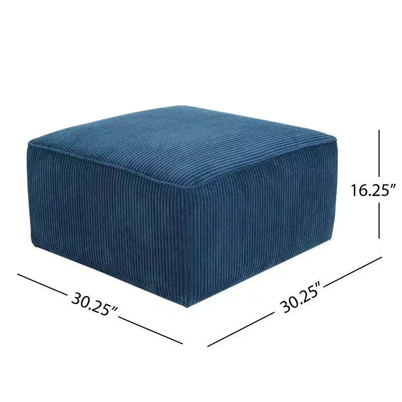 Pouf quadrato imbottito versatile moderno Christopher Knight Home Yzabella per interni
