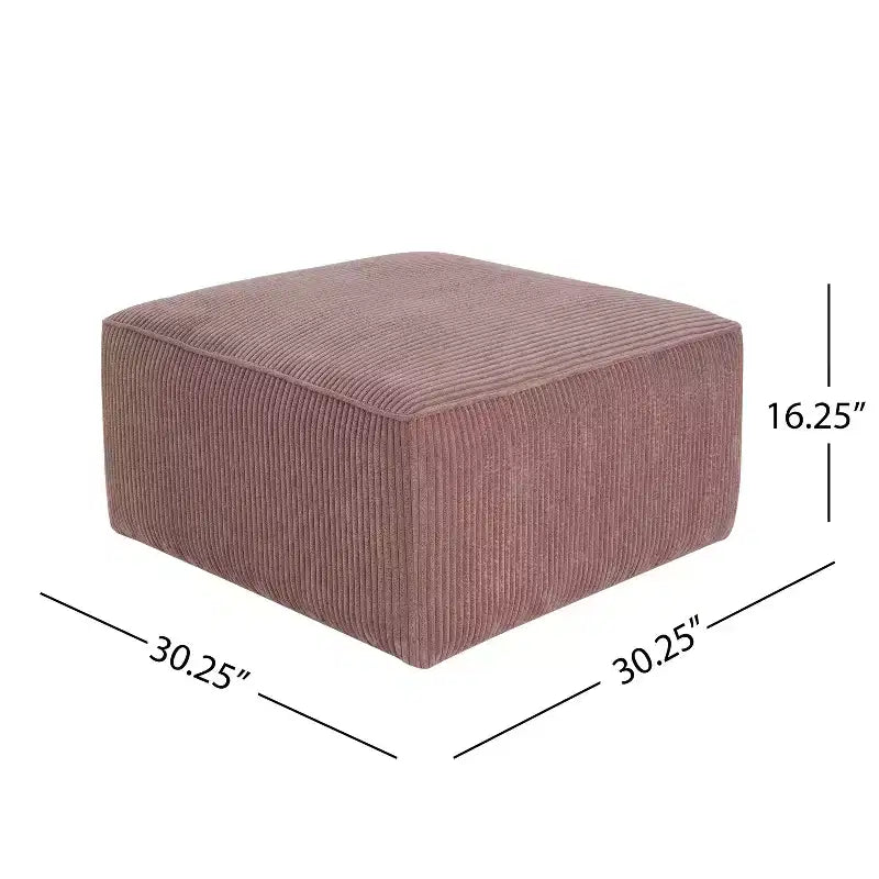 Pouf quadrato imbottito versatile moderno Christopher Knight Home Yzabella per interni