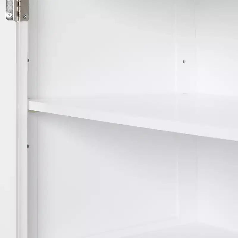 Whisen Mobile da Bagno Alto, Armadietto Autoportante con Due Cassetti e Ripiano Regolabile