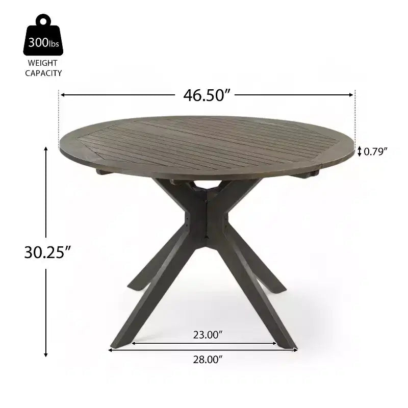 Christopher Knight Home Carroll Set da pranzo da esterno 5 pezzi in vimini e legno di acacia con cuscini