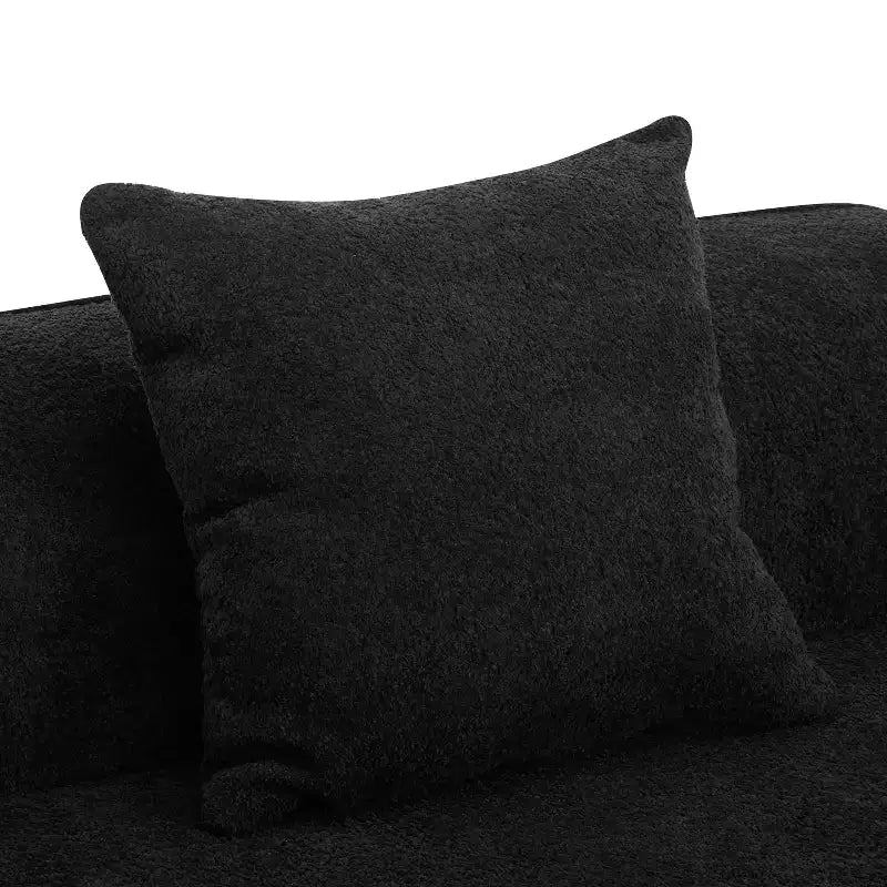 Divano componibile curvo a 5 posti moderno in bouclé Christopher Knight Home Hailey 126 con cuscini
