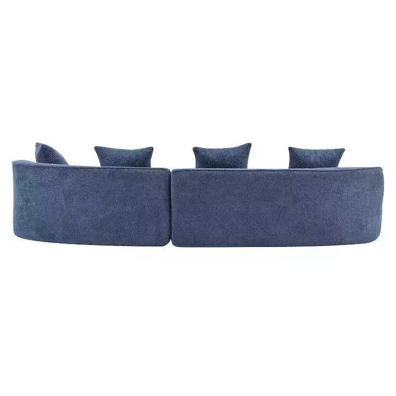 Divano componibile curvo a 5 posti moderno in bouclé Christopher Knight Home Hailey 126 con cuscini