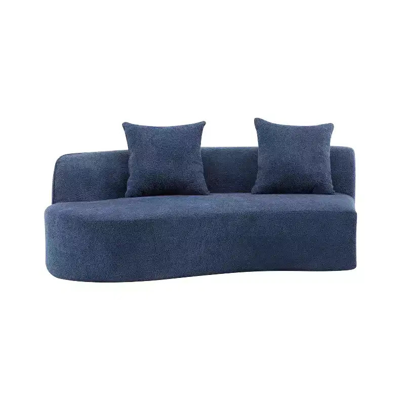 Divano componibile curvo a 5 posti moderno in bouclé Christopher Knight Home Hailey 126 con cuscini