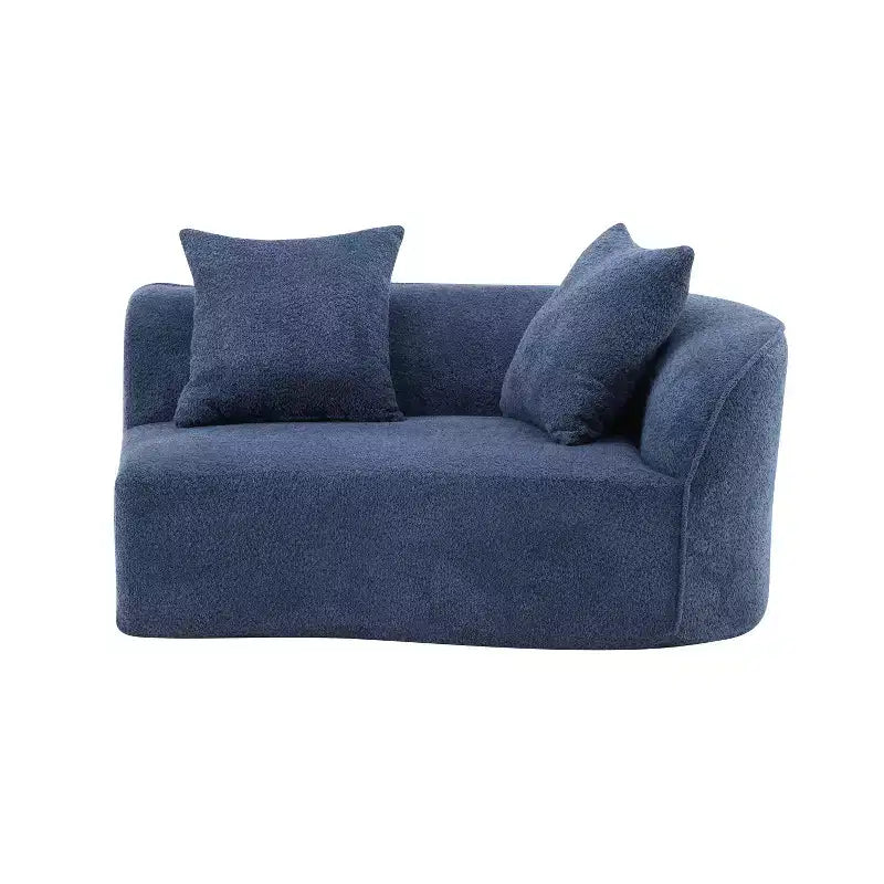 Divano componibile curvo a 5 posti moderno in bouclé Christopher Knight Home Hailey 126 con cuscini