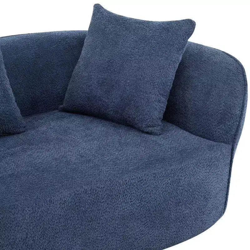 Divano componibile curvo a 5 posti moderno in bouclé Christopher Knight Home Hailey 126 con cuscini