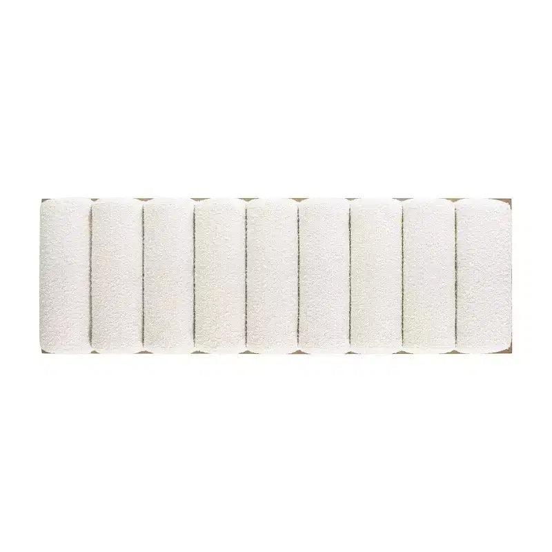Jennifer Taylor Home Bella 52 Panca moderna imbottita, Boucle bianco avorio