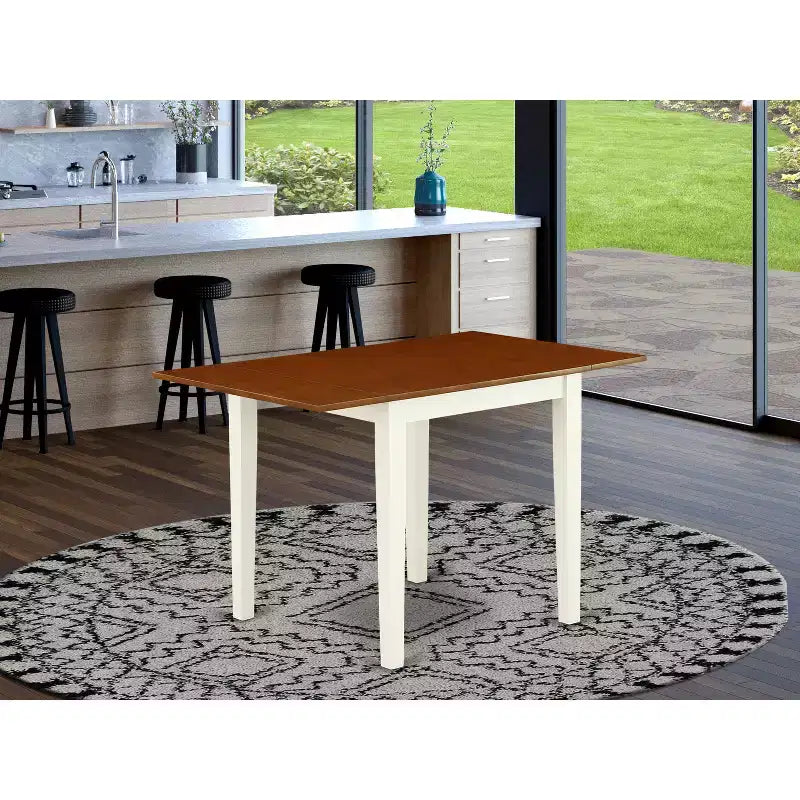 HomeStock Rectangular Table 30X48 With 2 Drop Leaves