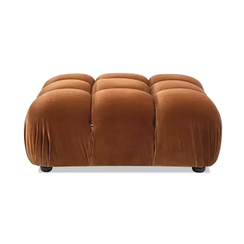 Jennifer Taylor Home Marcel 36 Bubble Pouf Modulare Moderno, Velluto ad Alte Prestazioni Verde Oliva