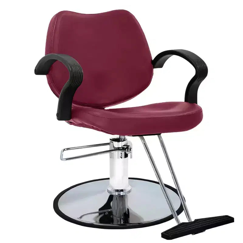 Poltrona da barbiere BestMassage Poltrona da parrucchiere con pompa idraulica Girevole a 360 gradi