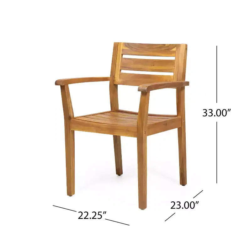 Christopher Knight Home Stamford Set da pranzo espandibile da esterno a 9 pezzi in legno di acacia