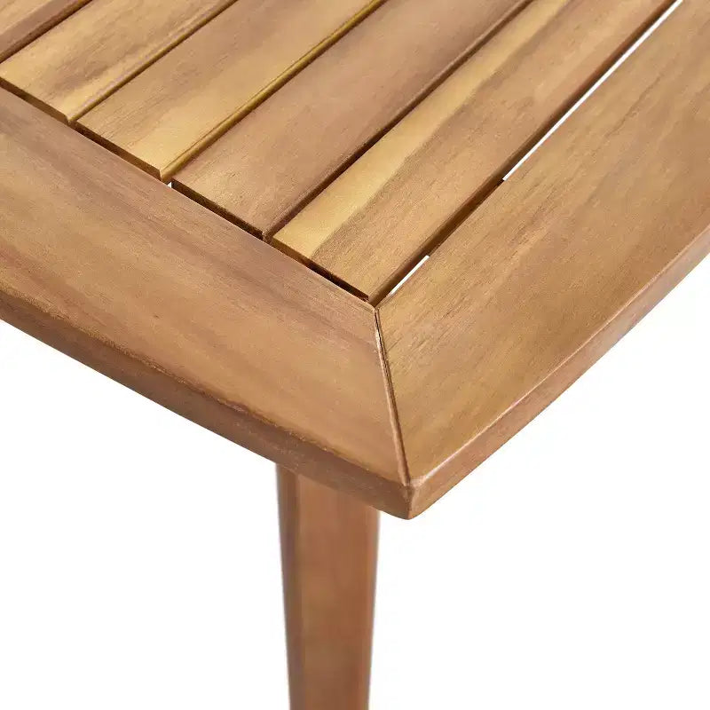 Christopher Knight Home Clausen Set da pranzo da esterno 5 pezzi in legno di acacia e vimini, teak/marrone misto