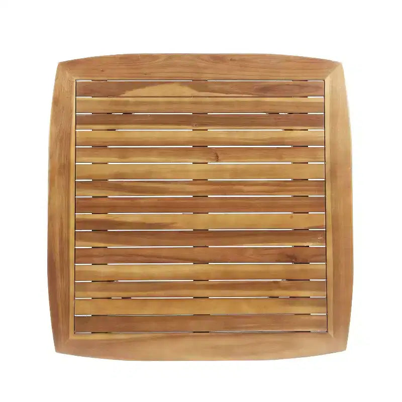Christopher Knight Home Clausen Set da pranzo da esterno 5 pezzi in legno di acacia e vimini, teak/marrone misto