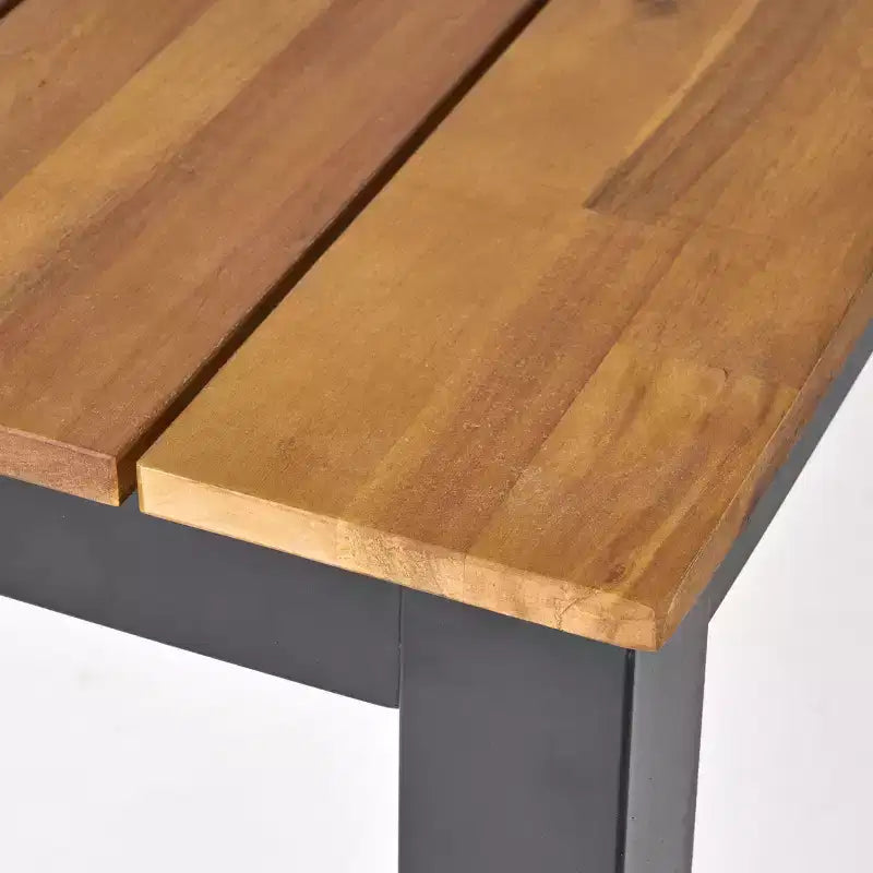 Christopher Knight Home Dane set da pranzo da 7 pezzi da esterno in vimini e legno di acacia con cuscini, Teak/Marrone Multicolore