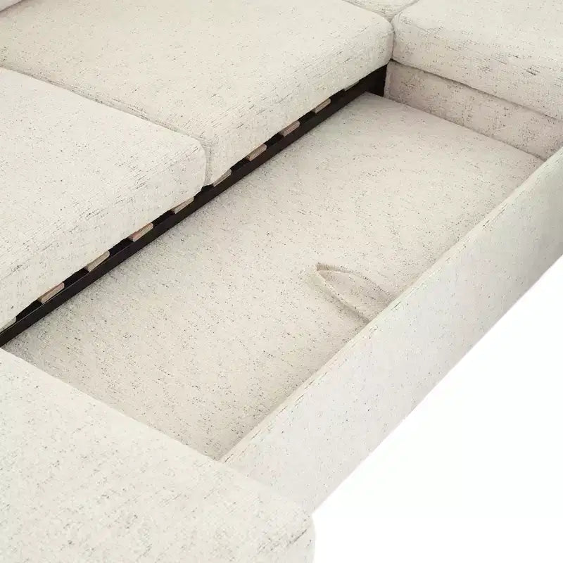 Whisen 109.9 Divano Sezionale Versatile Divano Letto Divano Trasformabile a U con Ampio Spazio di Archiviazione