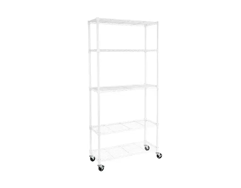 Scaffale in filo d'acciaio UltraDurable a 5 ripiani Seville Classics 36 x 14