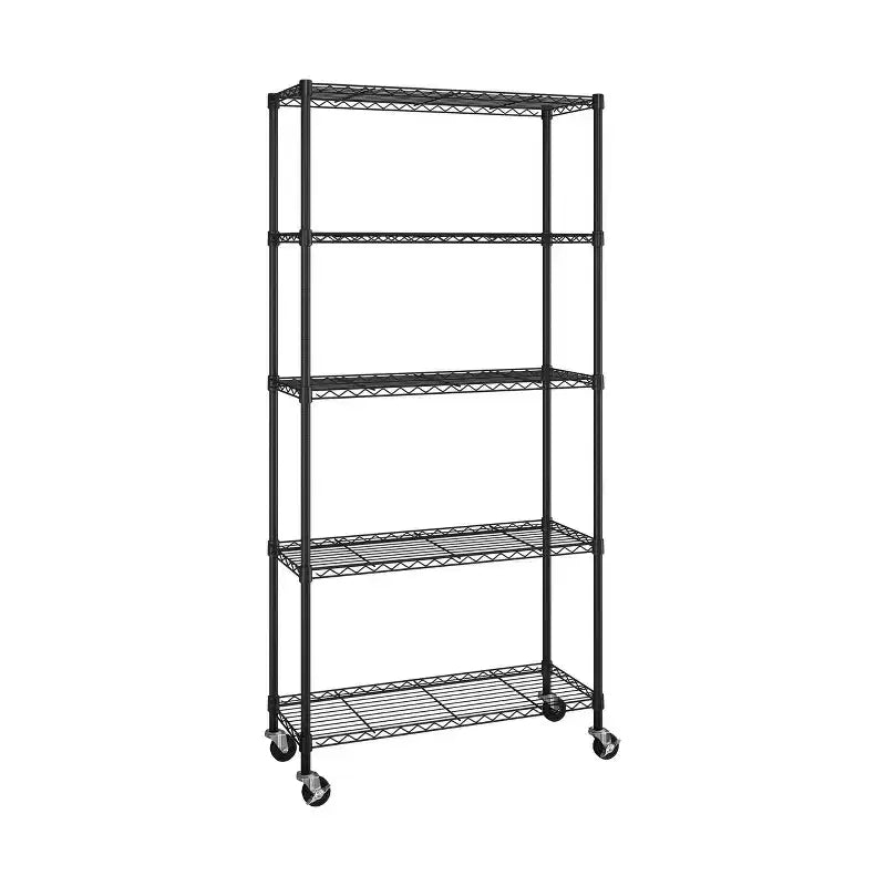 Scaffale in filo d'acciaio UltraDurable a 5 ripiani Seville Classics 36 x 14