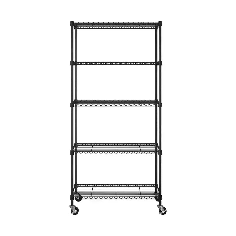 Scaffale in filo d'acciaio UltraDurable a 5 ripiani Seville Classics 36 x 14
