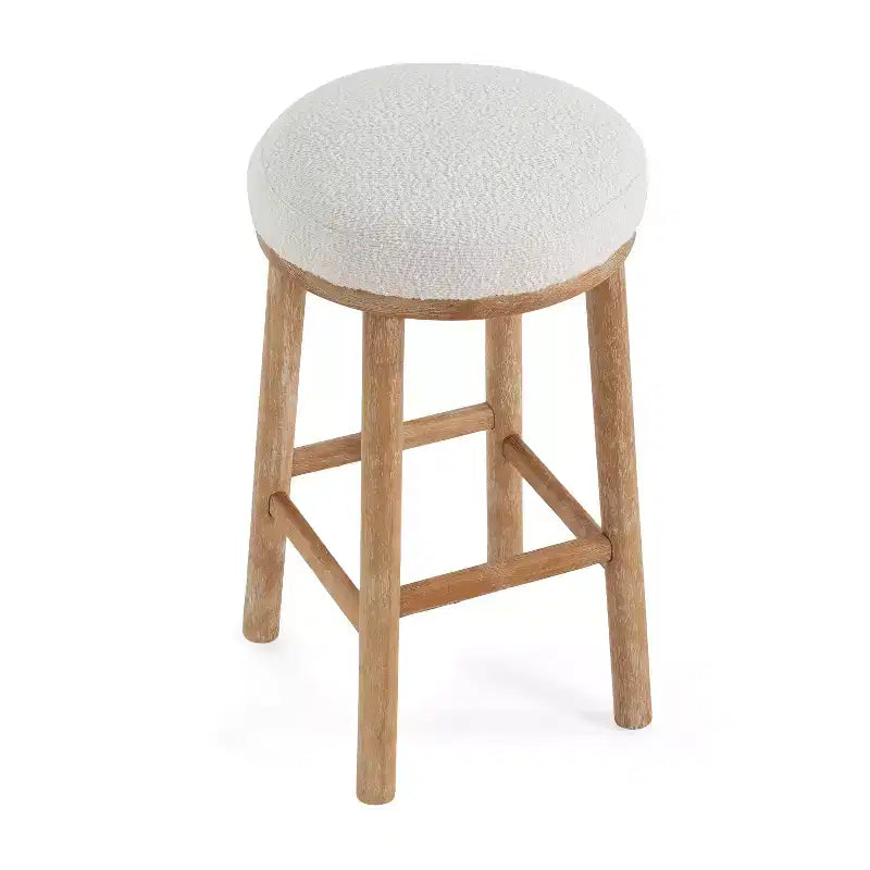 Sgabelli da bancone imbottiti Christopher Knight Home Patsy Modern Minimalist in legno di gomma (set da 2)