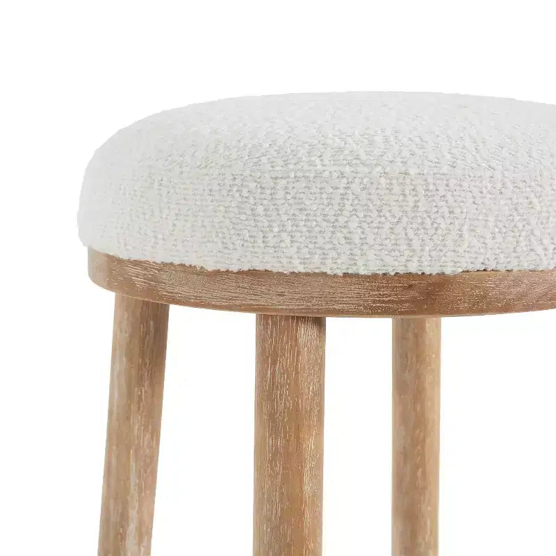 Sgabelli da bancone imbottiti Christopher Knight Home Patsy Modern Minimalist in legno di gomma (set da 2)