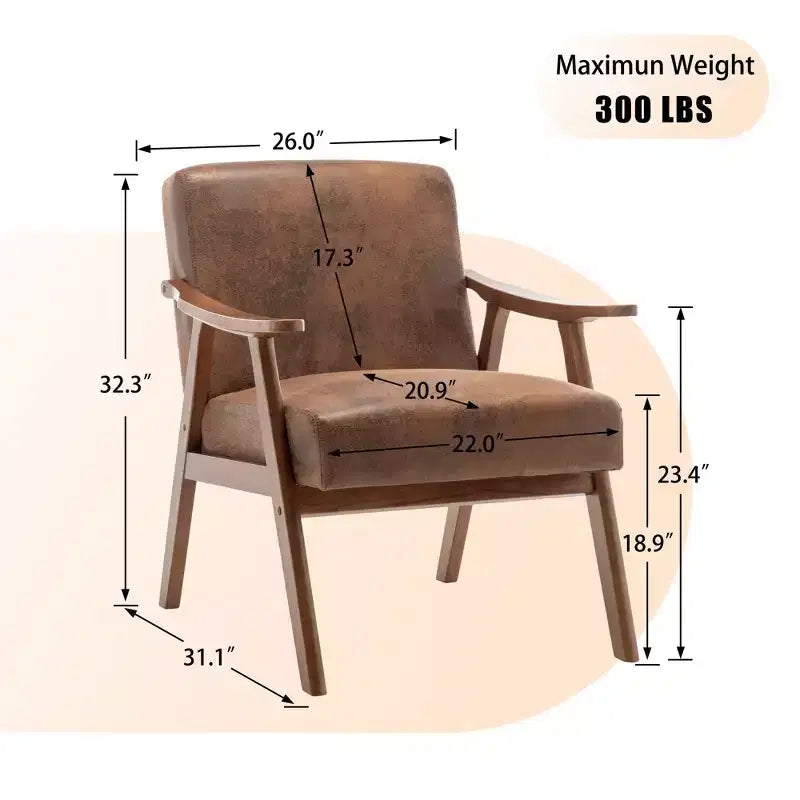 Poltrona da salotto Vatros Mid-Century
