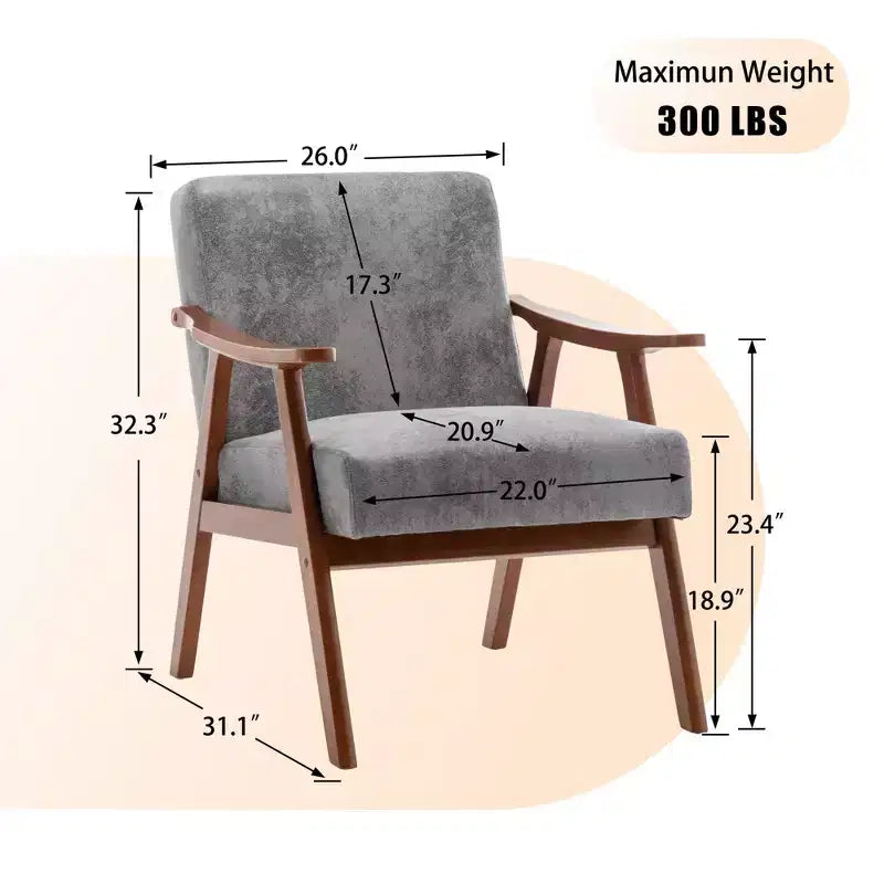 Poltrona da salotto Vatros Mid-Century