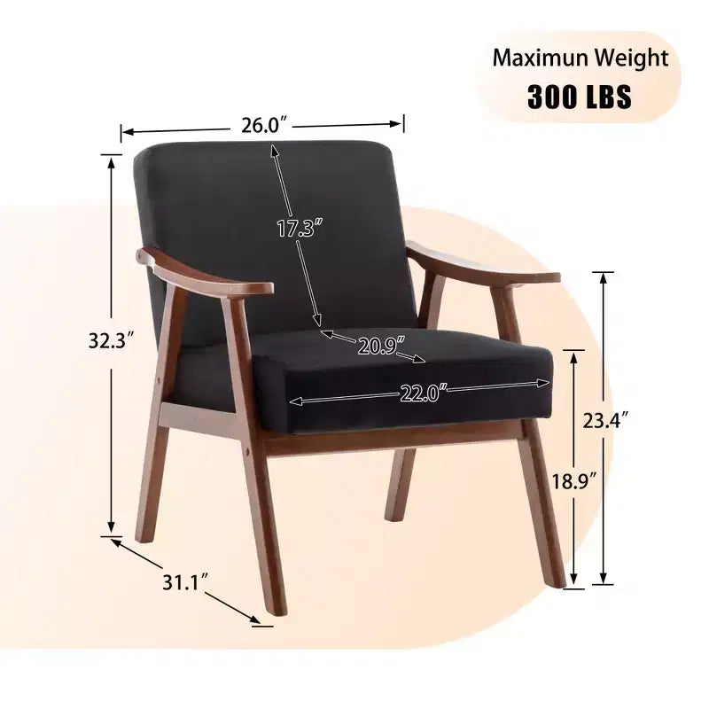 Poltrona da salotto Vatros Mid-Century
