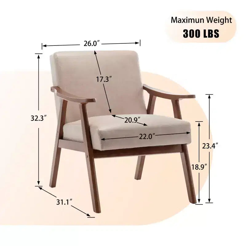 Poltrona da salotto Vatros Mid-Century