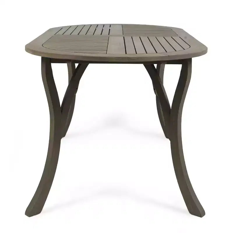 Set da pranzo a 7 pezzi Christopher Knight Home per esterno in legno di acacia e vimini con cuscini